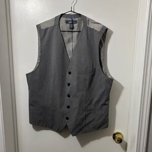 Kenneth Cole Reaction Metallic Gray Vest